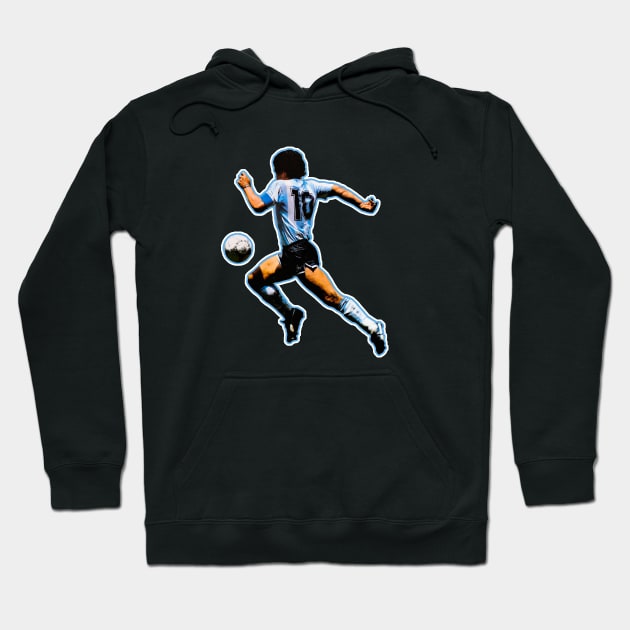 Maradona D10S Hoodie by ninoladesign